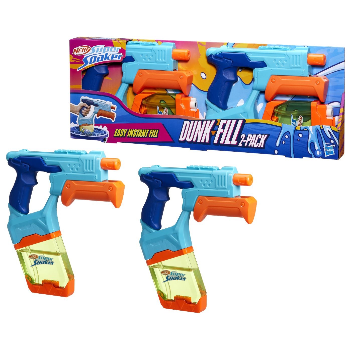 Nerf super soaker set 2 blastere nerf dunk fill