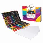 Jucarii, Copii si Bebe - Jucarii si jocuri - Jucarii & jocuri educative - Seturi pictura si desen - Husa pentru desen deluxe 100 accesorii - Infinity.ro