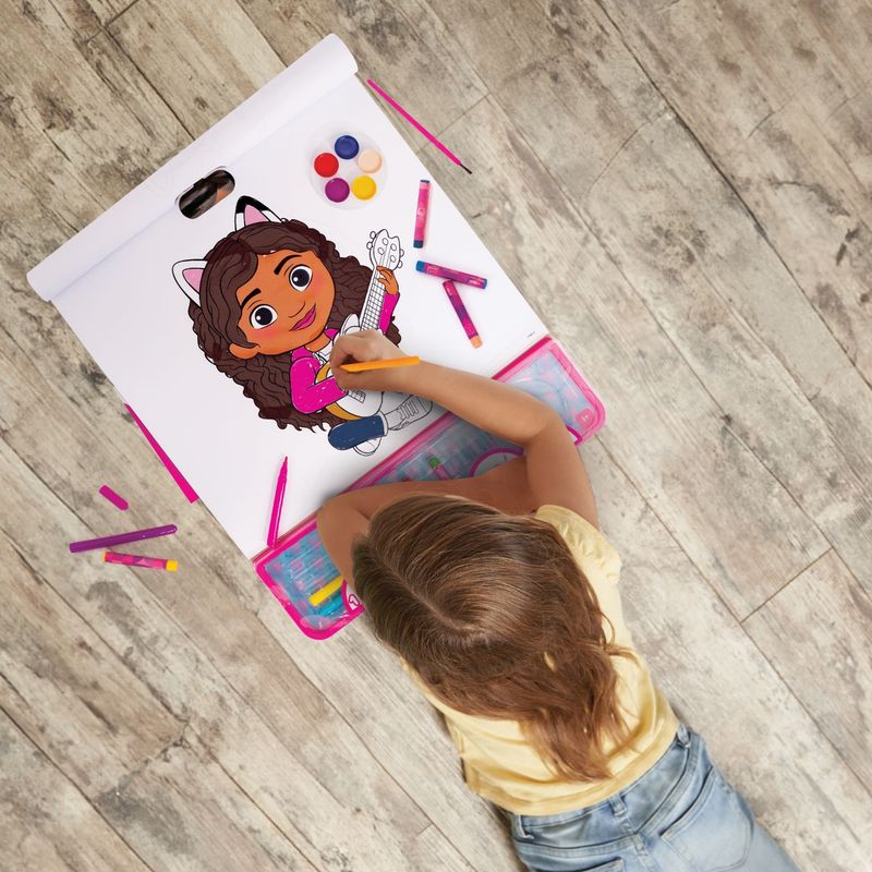 Jucarii, Copii si Bebe - Jucarii si jocuri - Jucarii & jocuri educative - Seturi pictura si desen - Set pentru desen giga block 5 in 1 gabby Dollhouse - Infinity.ro