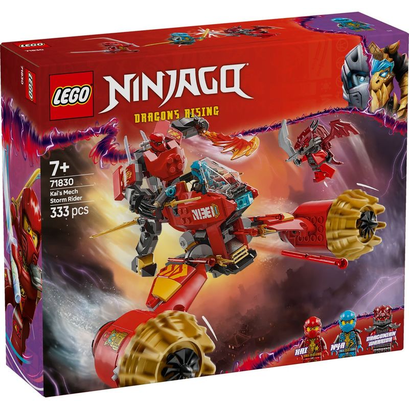Jucarii, Copii si Bebe - Jucarii si jocuri - Seturi de constructie si cuburi - Seturi de constructie - Lego ninjago vehiculul-robot zburator al lui kai 71830 - Infinity.ro