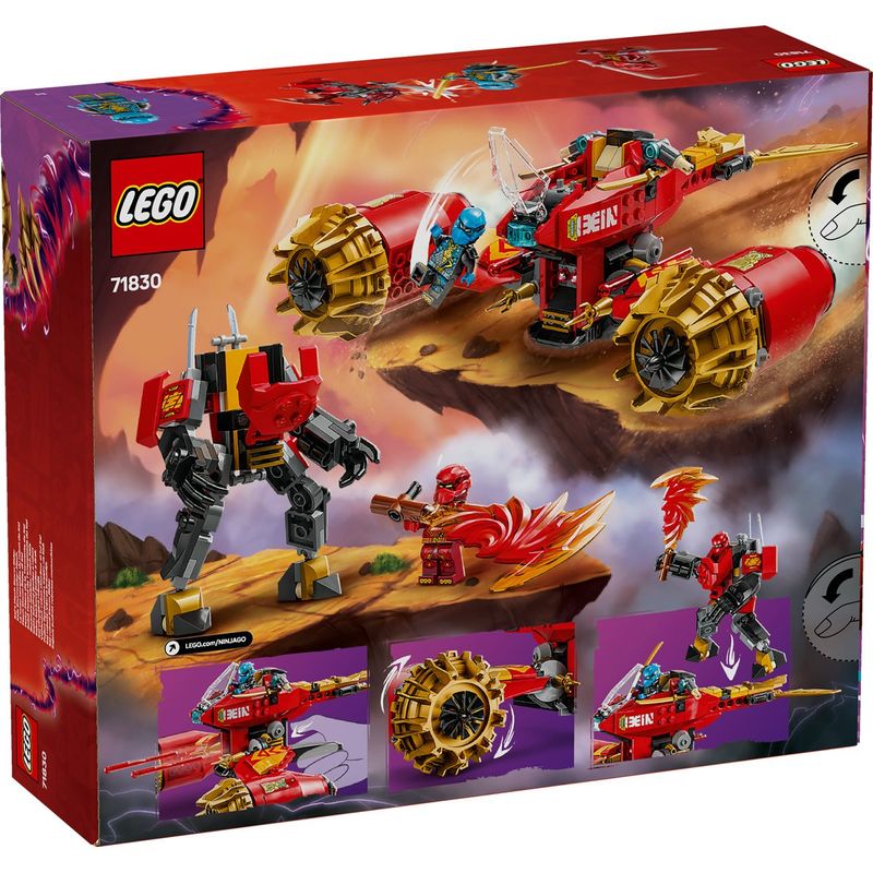 Jucarii, Copii si Bebe - Jucarii si jocuri - Seturi de constructie si cuburi - Seturi de constructie - Lego ninjago vehiculul-robot zburator al lui kai 71830 - Infinity.ro