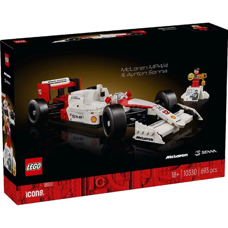 Jucarii, Copii si Bebe - Jucarii si jocuri - Seturi de constructie si cuburi - Seturi de constructie - Lego icons mclaren mp4/4 si ayrton senna 10330 - Infinity.ro