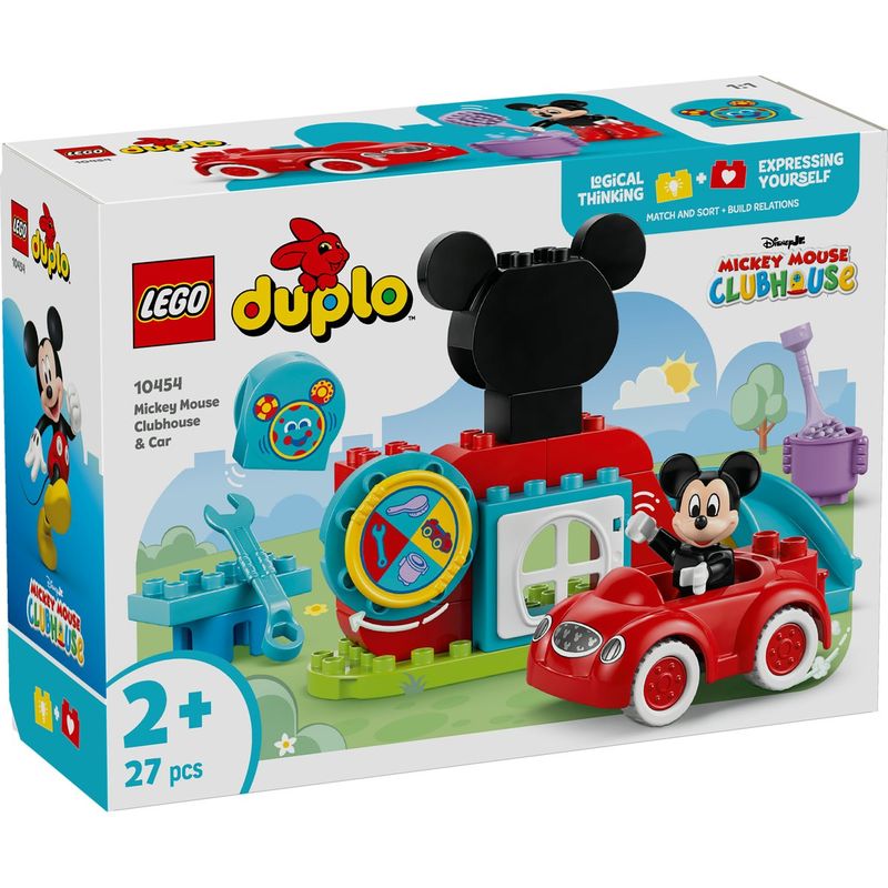Jucarii, Copii si Bebe - Jucarii si jocuri - Seturi de constructie si cuburi - Cuburi si caramizi - Lego duplo clubul si masina lui mickey mouse 10454 - Infinity.ro
