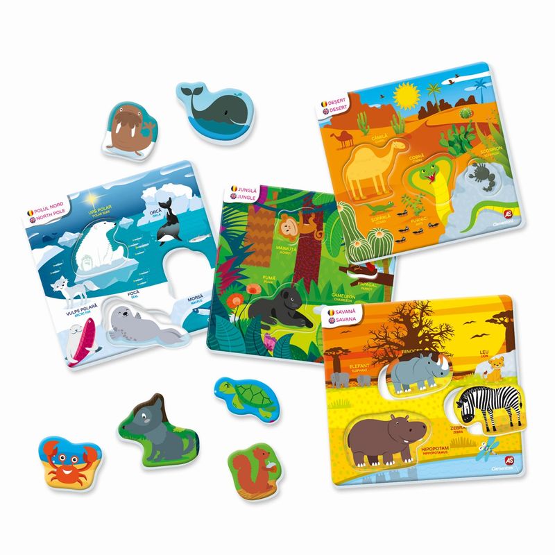 Jucarii, Copii si Bebe - Jucarii si jocuri - Jucarii & jocuri educative - Jocuri si jucarii educative - Agerino habitatul animalutelor - Infinity.ro