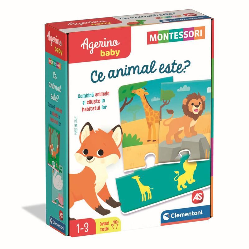 Jucarii, Copii si Bebe - Jucarii si jocuri - Jucarii & jocuri educative - Jocuri si jucarii educative - Agerino baby montessori ce animal este - Infinity.ro