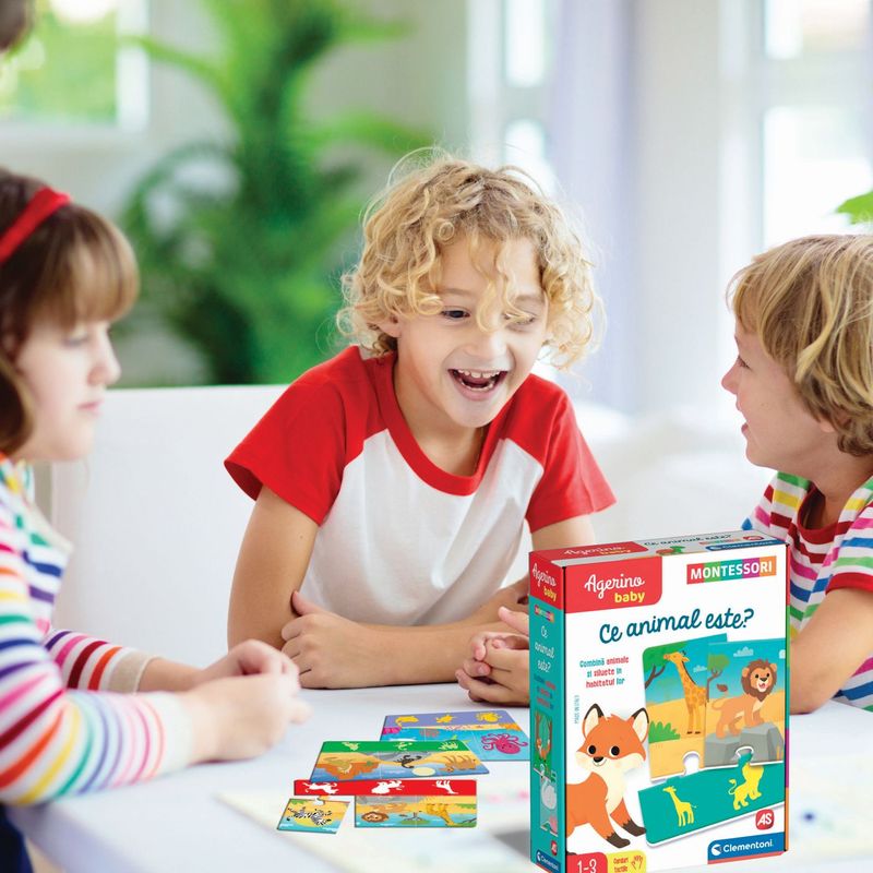 Jucarii, Copii si Bebe - Jucarii si jocuri - Jucarii & jocuri educative - Jocuri si jucarii educative - Agerino baby montessori ce animal este - Infinity.ro