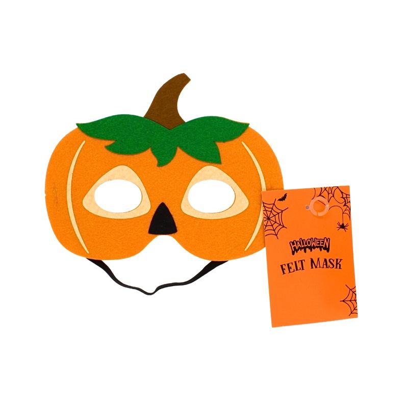 Casa si Gradina - Decoratiuni - Decoratiuni petrecere - Masti si costume carnaval - Masca de Halloween, din fetru, model fata de dovleac, Eurowrap - Infinity.ro