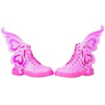 Fashion, accesorii si bijuterii - Copii - Incaltaminte copii - Ghete si cizme copii - Ghetute Madmia, pentru fete, cu aripi detasabile de zana, roz glitter, 29 EU - Infinity.ro