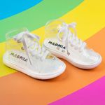 Fashion, accesorii si bijuterii - Copii - Incaltaminte copii - Ghete si cizme copii - Pantofi sport Madmia, pentru fete, Bubble Star, transparenti cu sireturi albe, 29 EU - Infinity.ro