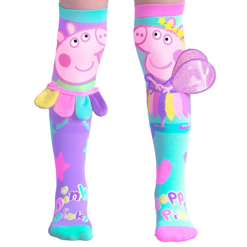 Fashion, accesorii si bijuterii - Copii - Lenjerie si pijamale copii - Sosete si dresuri copii - Sosete lungi colorate Madmia Peppa Pig Fairy pentru fete 6-99 ani - Infinity.ro