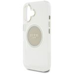Laptop, Telefoane si Tablete - Telefoane mobile si accesorii - Accesorii Telefoane - Huse telefoane - Husa pentru iPhone 16 - Guess IML Metal ColoRosu Circle MagSafe (GUHMP16SHTDRCEDG) - Gri - Infinity.ro
