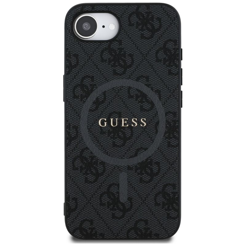 Laptop, Telefoane si Tablete - Telefoane mobile si accesorii - Accesorii Telefoane - Huse telefoane - Husa pentru iPhone 16e - Guess 4G Ring Classic Logo MagSafe (GUHMPSE4G4GFRK) - Negru - Infinity.ro