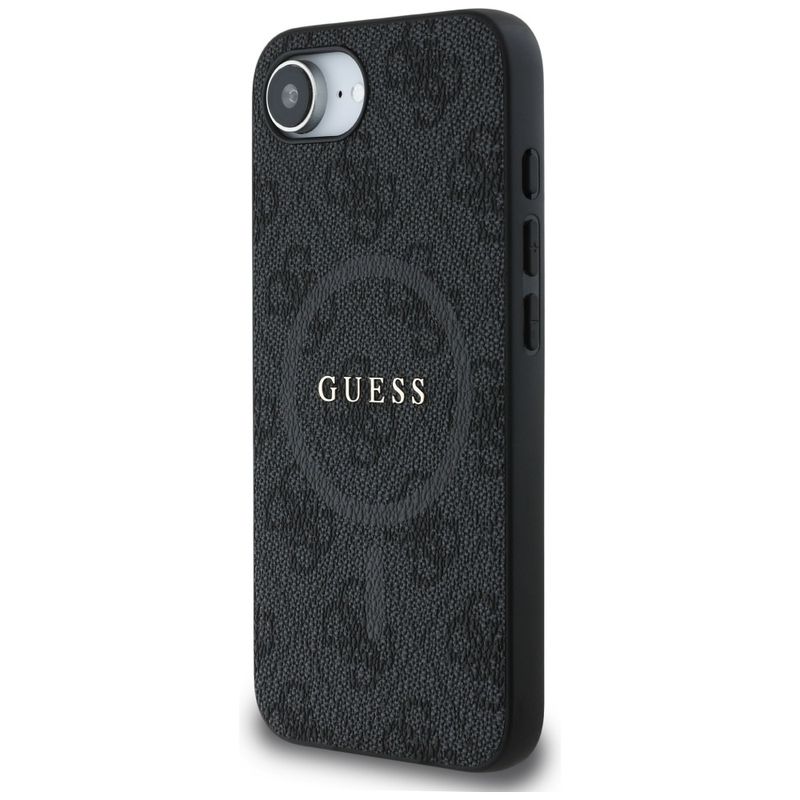 Laptop, Telefoane si Tablete - Telefoane mobile si accesorii - Accesorii Telefoane - Huse telefoane - Husa pentru iPhone 16e - Guess 4G Ring Classic Logo MagSafe (GUHMPSE4G4GFRK) - Negru - Infinity.ro