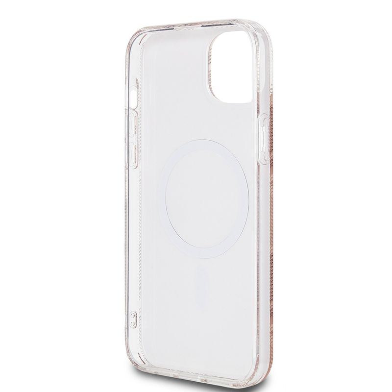 Laptop, Telefoane si Tablete - Telefoane mobile si accesorii - Accesorii Telefoane - Huse telefoane - Husa pentru iPhone 15 Plus - Guess IML GCube MagSafe (GUHMP15MHGCUSTGW) - Maro - Infinity.ro