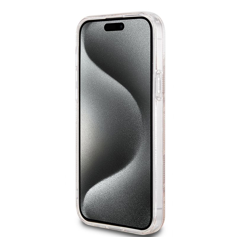 Laptop, Telefoane si Tablete - Telefoane mobile si accesorii - Accesorii Telefoane - Huse telefoane - Husa pentru iPhone 15 Plus - Guess IML GCube MagSafe (GUHMP15MHGCUSTGW) - Maro - Infinity.ro
