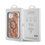 Laptop, Telefoane si Tablete - Telefoane mobile si accesorii - Accesorii Telefoane - Huse telefoane - Husa pentru iPhone 15 Plus - Guess IML GCube MagSafe (GUHMP15MHGCUSTGW) - Maro - Infinity.ro