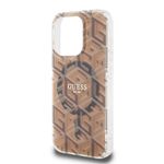 Laptop, Telefoane si Tablete - Telefoane mobile si accesorii - Accesorii Telefoane - Huse telefoane - Husa pentru iPhone 15 Pro - Guess IML GCube MagSafe (GUHMP15LHGCUSTGW) - Maro - Infinity.ro