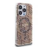 Laptop, Telefoane si Tablete - Telefoane mobile si accesorii - Accesorii Telefoane - Huse telefoane - Husa pentru iPhone 15 Pro - Guess IML GCube MagSafe (GUHMP15LHGCUSTGW) - Maro - Infinity.ro