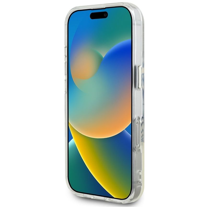 Laptop, Telefoane si Tablete - Telefoane mobile si accesorii - Accesorii Telefoane - Huse telefoane - Husa pentru iPhone 16 Pro - Guess IML Metal ColoRosu Circle MagSafe (GUHMP16LHTDRCEDK) - Negru - Infinity.ro