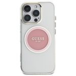 Laptop, Telefoane si Tablete - Telefoane mobile si accesorii - Accesorii Telefoane - Huse telefoane - Husa pentru iPhone 16 Pro - Guess IML Metal ColoRosu Circle MagSafe (GUHMP16LHTDRCEDP) - Roz - Infinity.ro
