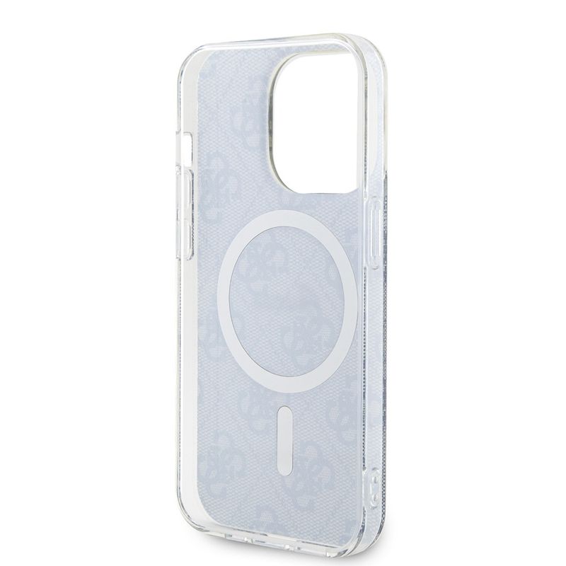 Laptop, Telefoane si Tablete - Telefoane mobile si accesorii - Accesorii Telefoane - Huse telefoane - Husa pentru iPhone 15 Pro - Guess IML 4G MagSafe (GUHMP15LH4STB) - Albastru - Infinity.ro