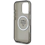 Laptop, Telefoane si Tablete - Telefoane mobile si accesorii - Accesorii Telefoane - Huse telefoane - Husa pentru iPhone 16 Pro - Guess IML Metal Mountain Logo MagSafe (GUHMP16LHFGTMSLSK) - Negru - Infinity.ro