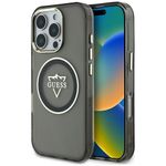 Laptop, Telefoane si Tablete - Telefoane mobile si accesorii - Accesorii Telefoane - Huse telefoane - Husa pentru iPhone 16 Pro - Guess IML Metal Mountain Logo MagSafe (GUHMP16LHFGTMSLSK) - Negru - Infinity.ro