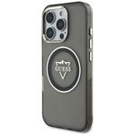 Laptop, Telefoane si Tablete - Telefoane mobile si accesorii - Accesorii Telefoane - Huse telefoane - Husa pentru iPhone 16 Pro - Guess IML Metal Mountain Logo MagSafe (GUHMP16LHFGTMSLSK) - Negru - Infinity.ro