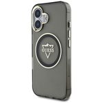 Laptop, Telefoane si Tablete - Telefoane mobile si accesorii - Accesorii Telefoane - Huse telefoane - Husa pentru iPhone 16 - Guess IML Metal Mountain Logo MagSafe (GUHMP16SHFGTMSLSK) - Negru - Infinity.ro
