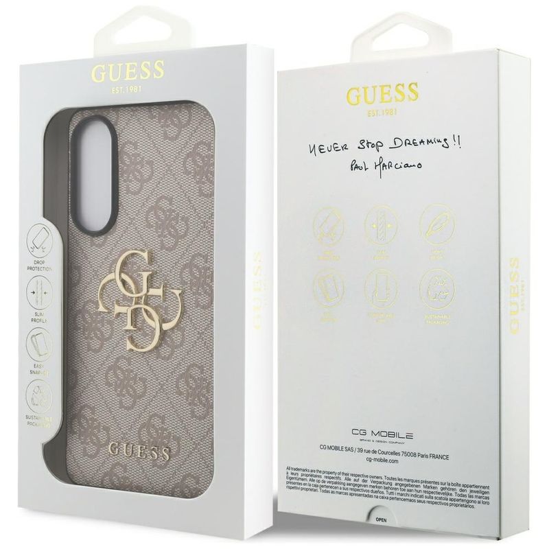 Laptop, Telefoane si Tablete - Telefoane mobile si accesorii - Accesorii Telefoane - Huse telefoane - Husa pentru Samsung Galaxy S25 Edge - Guess Hardcase Big 4G Logo Classic Logo (GUHCS25E4GMGPI) - Roz - Infinity.ro
