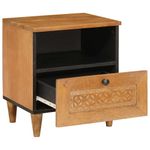 Casa si Gradina - Mobilier - Comode si corpuri - Noptiere - Noptiera 2 pcs Maro deschis 40 x 33 x 46 cm Lemn masiv de mango - Infinity.ro