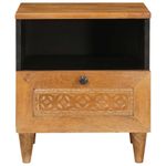 Casa si Gradina - Mobilier - Comode si corpuri - Noptiere - Noptiera 2 pcs Maro deschis 40 x 33 x 46 cm Lemn masiv de mango - Infinity.ro