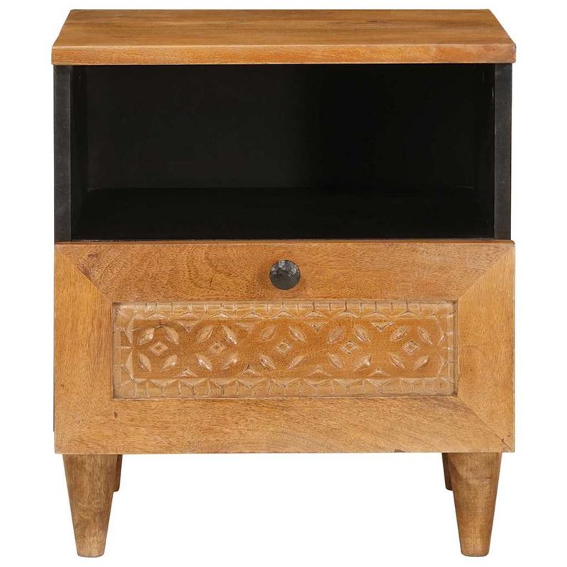 Casa si Gradina - Mobilier - Comode si corpuri - Noptiere - Noptiera 2 pcs Maro deschis 40 x 33 x 46 cm Lemn masiv de mango - Infinity.ro