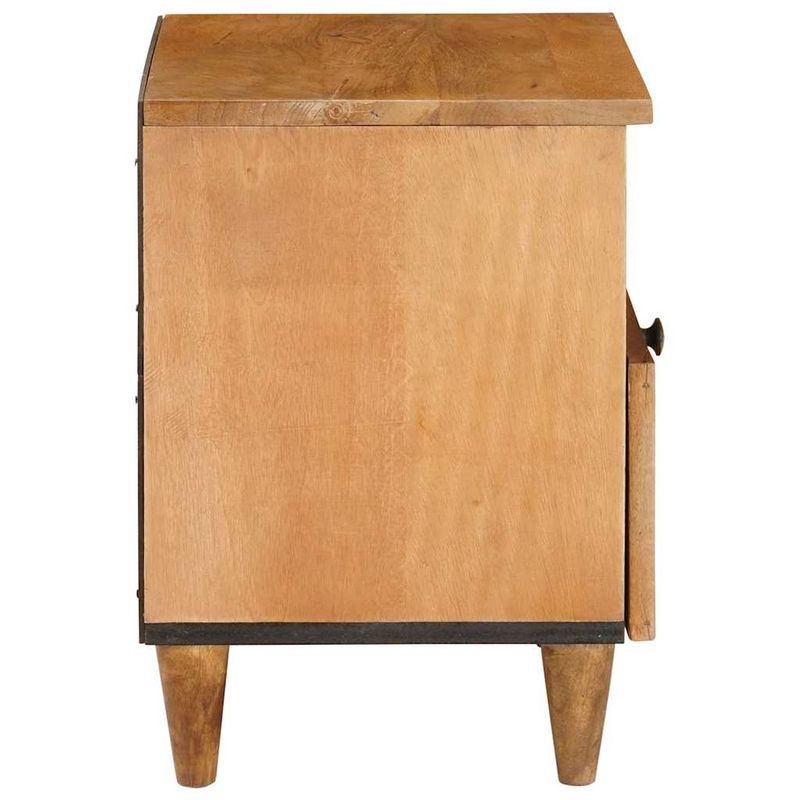 Casa si Gradina - Mobilier - Comode si corpuri - Noptiere - Noptiera 2 pcs Maro deschis 40 x 33 x 46 cm Lemn masiv de mango - Infinity.ro