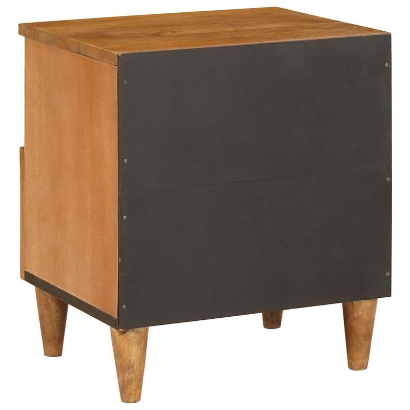Casa si Gradina - Mobilier - Comode si corpuri - Noptiere - Noptiera 2 pcs Maro deschis 40 x 33 x 46 cm Lemn masiv de mango - Infinity.ro