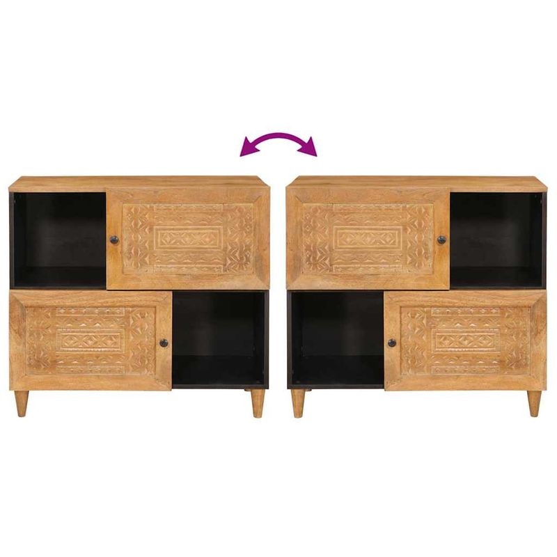 Casa si Gradina - Mobilier - Comode si corpuri - Comode - Bufet Maro deschis 33.5 x 80 x 75 cm - Infinity.ro