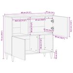 Casa si Gradina - Mobilier - Comode si corpuri - Comode - Bufet Maro deschis 33.5 x 80 x 75 cm - Infinity.ro