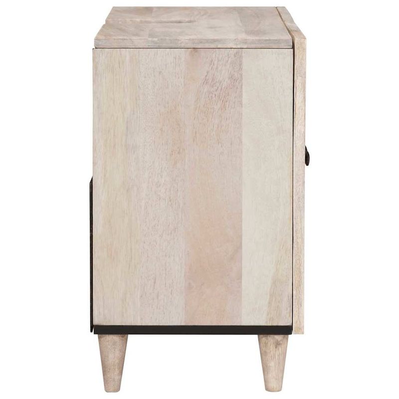 Casa si Gradina - Mobilier - Mobilier baie - Comode baie - Dulap de Baie Pe perete Alb 62 x 33 x 58 cm Lemn solid de mango - Infinity.ro