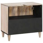 Casa si Gradina - Mobilier - Mobilier baie - Comode baie - Dulap de Baie Pe perete Alb 62 x 33 x 58 cm Lemn solid de mango - Infinity.ro