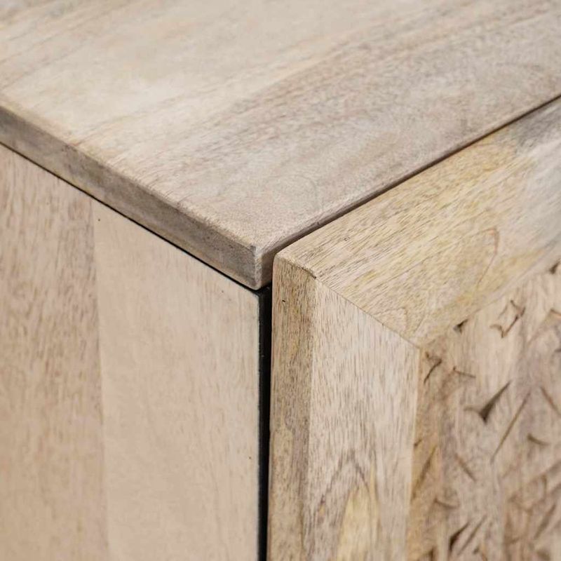Casa si Gradina - Mobilier - Mobilier baie - Comode baie - Dulap de Baie Pe perete Alb 62 x 33 x 58 cm Lemn solid de mango - Infinity.ro