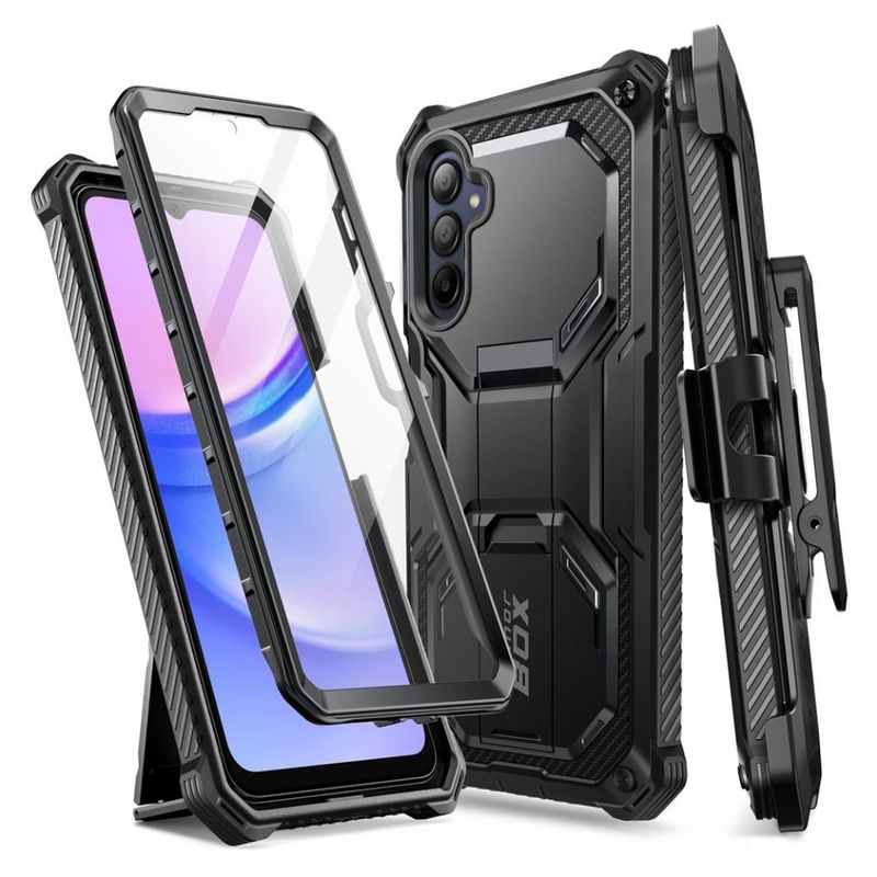Laptop, Telefoane si Tablete - Telefoane mobile si accesorii - Accesorii Telefoane - Huse telefoane - Husa pentru Samsung Galaxy A15 4G / A15 5G + Folie - I-Blason Armorbox - Black - Infinity.ro