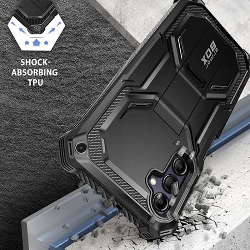 Laptop, Telefoane si Tablete - Telefoane mobile si accesorii - Accesorii Telefoane - Huse telefoane - Husa pentru Samsung Galaxy A15 4G / A15 5G + Folie - I-Blason Armorbox - Black - Infinity.ro