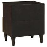 Casa si Gradina - Mobilier - Comode si corpuri - Noptiere - Noptiera Negru si Aur 40 x 33 x 46 cm Lemn masiv de mango - Infinity.ro