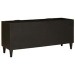 Casa si Gradina - Mobilier - Comode si corpuri - Comode - Cabinet TV Negru si Aur 105 x 33 x 46 cm Lemn masiv de mango - Infinity.ro