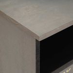 Casa si Gradina - Mobilier - Comode si corpuri - Noptiere - Noptiera Gri 40 x 33 x 46 cm Lemn masiv de mango - Infinity.ro