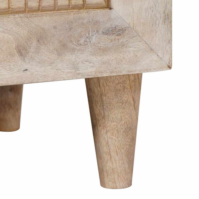 Casa si Gradina - Mobilier - Comode si corpuri - Noptiere - Noptiera 2 pcs Bej 40 x 33 x 46 cm Lemn masiv de mango - Infinity.ro