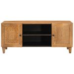 Casa si Gradina - Mobilier - Comode si corpuri - Comode - Cabinet TV Maro deschis 105 x 33 x 46 cm Lemn masiv de mango - Infinity.ro