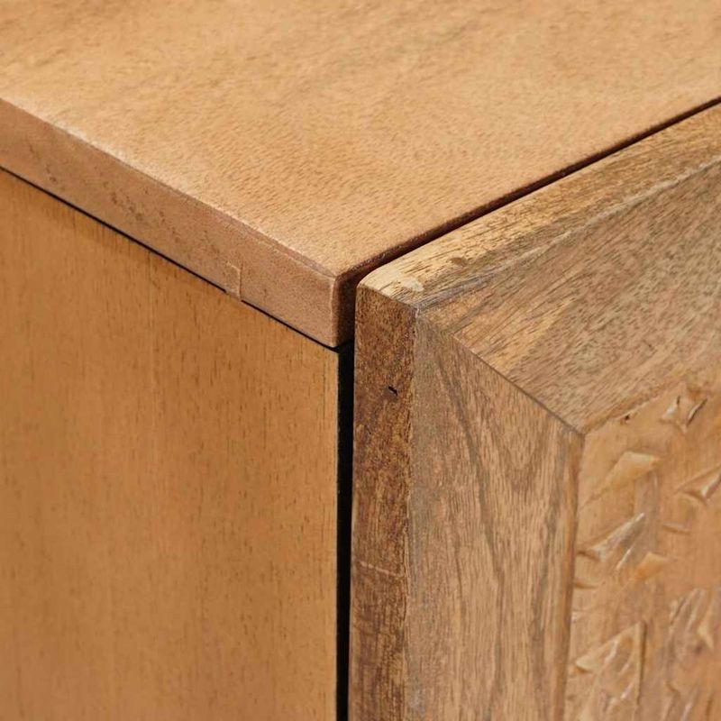Casa si Gradina - Mobilier - Comode si corpuri - Comode - Cabinet TV Maro deschis 105 x 33 x 46 cm Lemn masiv de mango - Infinity.ro