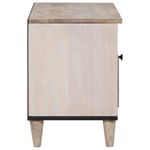 Casa si Gradina - Mobilier - Comode si corpuri - Comode - Cabinet TV cu sertar Alb 80 x 33 x 46 cm Lemn masiv de mango - Infinity.ro