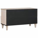 Casa si Gradina - Mobilier - Comode si corpuri - Comode - Cabinet TV cu sertar Alb 80 x 33 x 46 cm Lemn masiv de mango - Infinity.ro